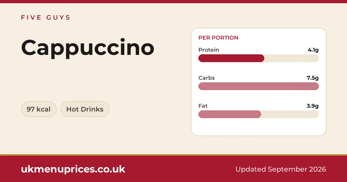 Five Guys Cappuccino