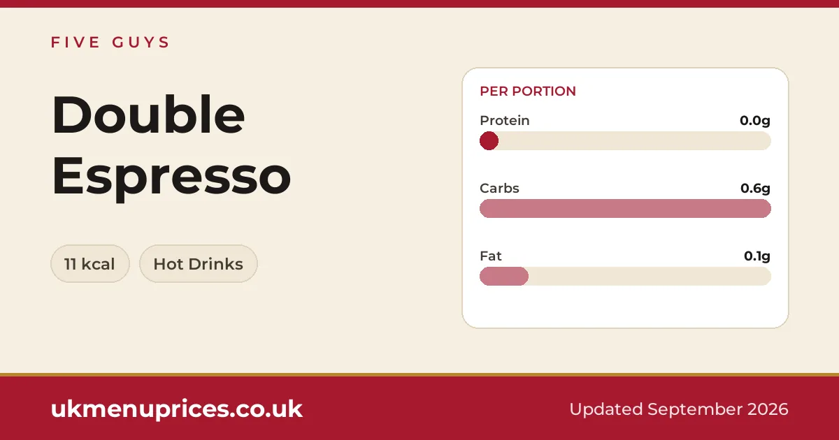 Five Guys Double Espresso