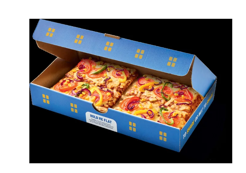 4 Slice Veggie Feast Pizza Box at Greggs