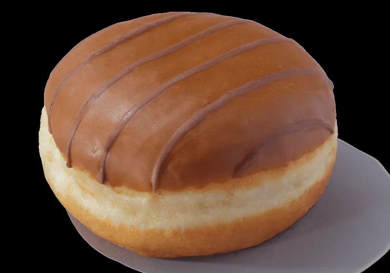 Caramel Custard Doughnut at Greggs