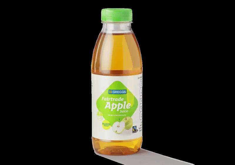 Fairtrade Apple Juice at Greggs