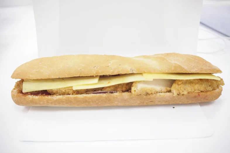 Hot Southern Fried Chicken Baguette at Greggs