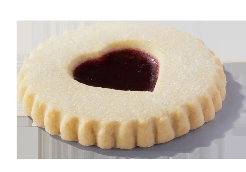 Jammy Heart Biscuit at Greggs