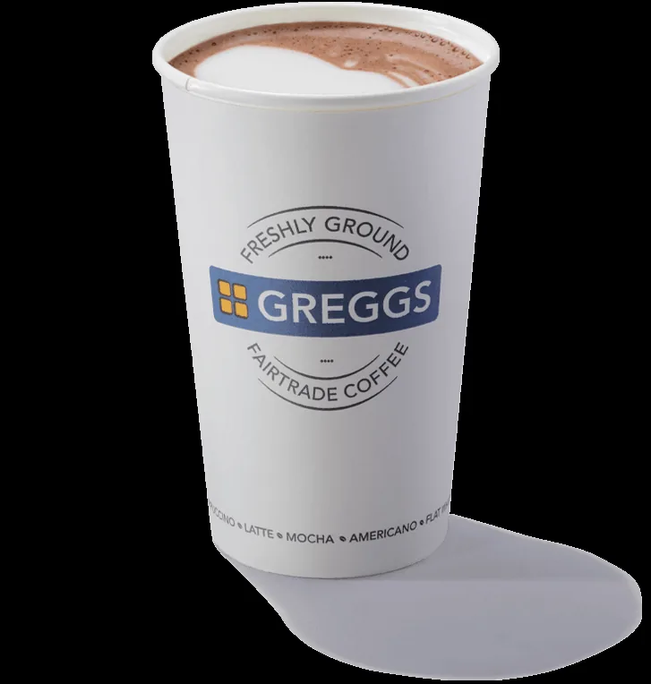 Large Hot Chocolate at Greggs