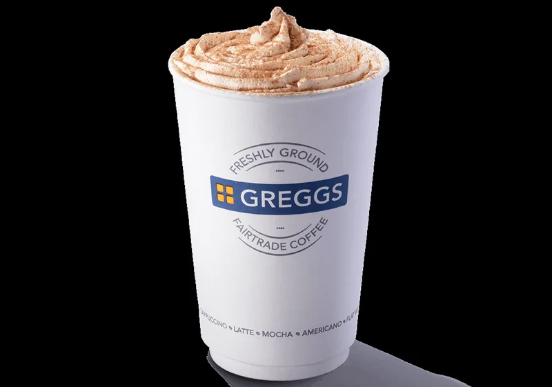 Large Vanilla Latte at Greggs