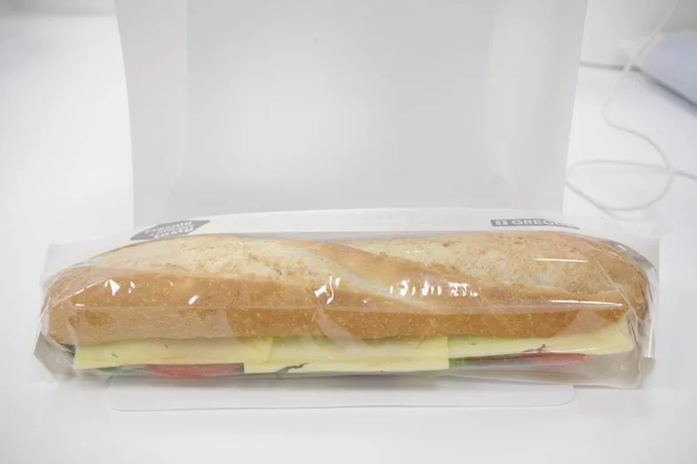 Mature Cheddar Cheese Salad Baguette at Greggs