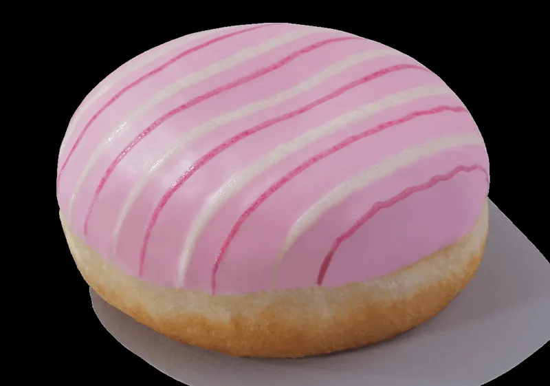 Pink Jammie Doughnut at Greggs