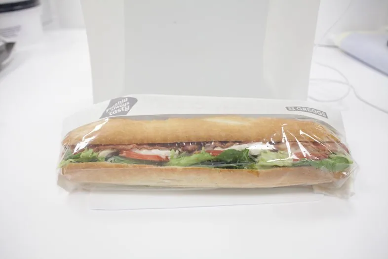 Roast Chicken and Bacon Club Baguette at Greggs