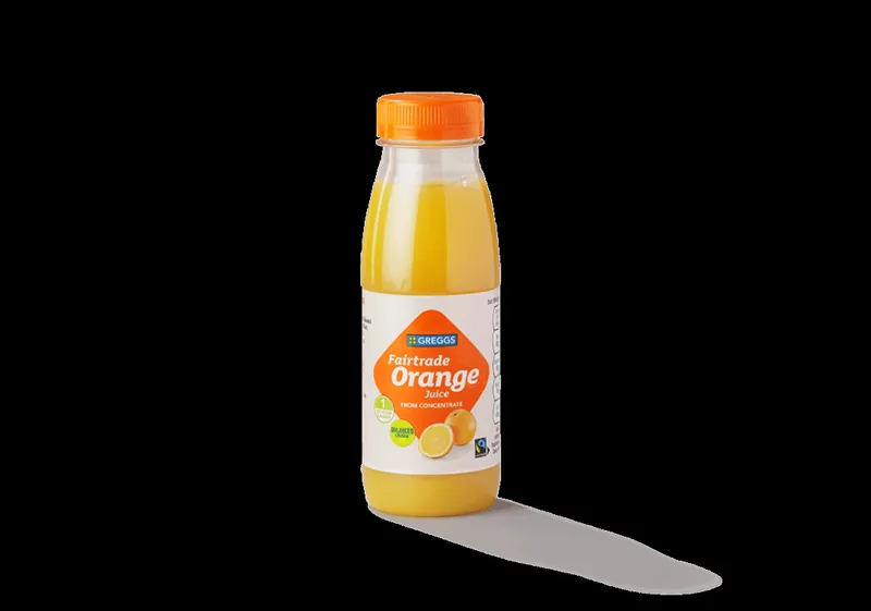 Small Orange Juice at Greggs