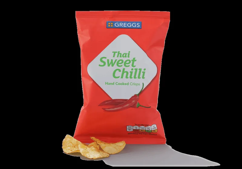 Thai Sweet Chilli Crisps at Greggs