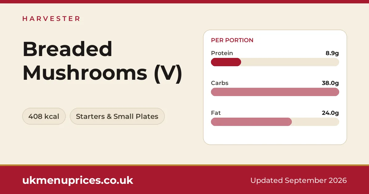 Harvester Breaded Mushrooms (V)
