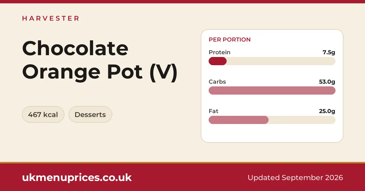 Harvester Chocolate Orange Pot (V)