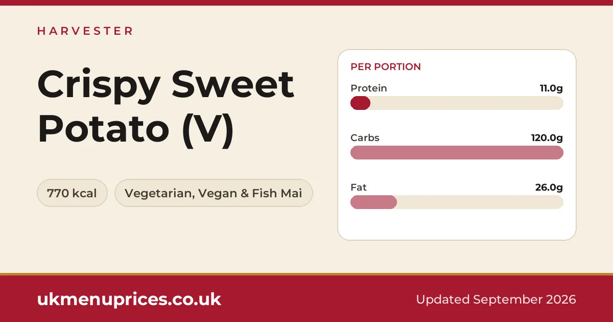 Harvester Crispy Sweet Potato (V)