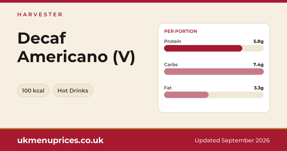 Harvester Decaf Americano (V)