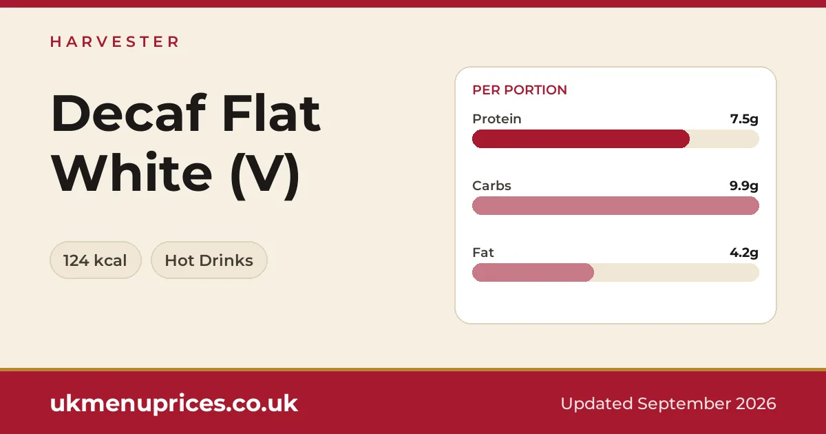Harvester Decaf Flat White (V)