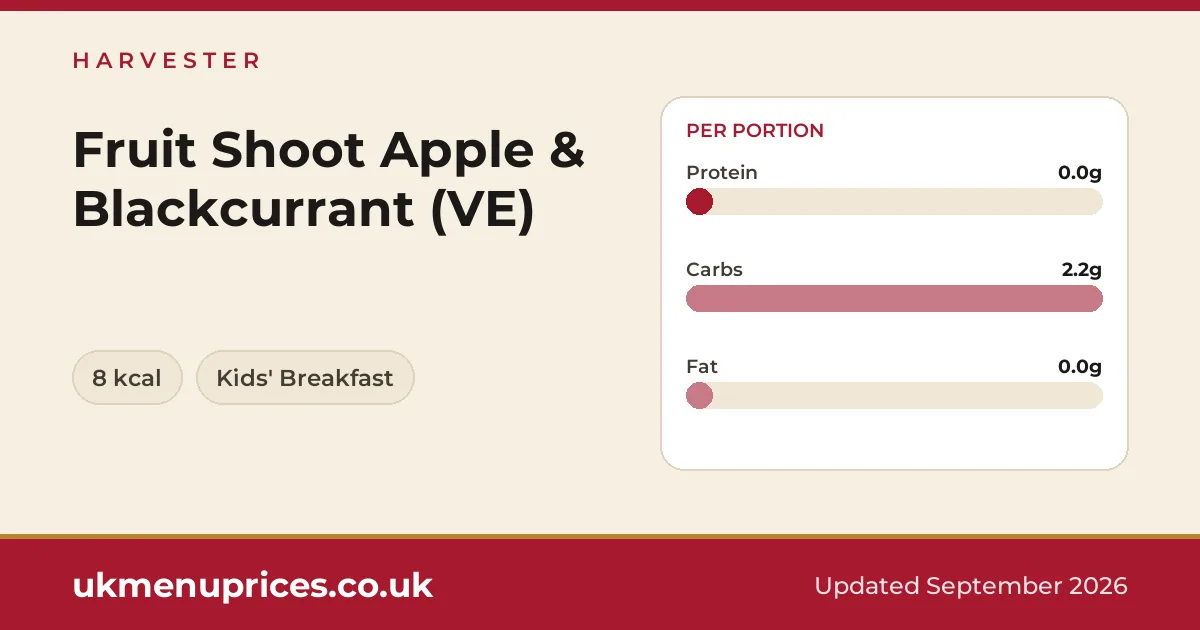 Harvester Fruit Shoot Apple & Blackcurrant (VE)