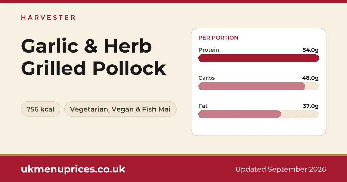 Harvester Garlic & Herb Grilled Pollock