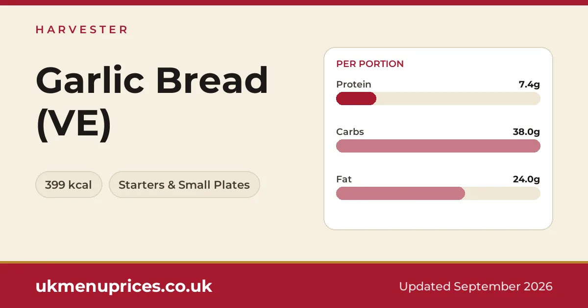 Harvester Garlic Bread (VE)