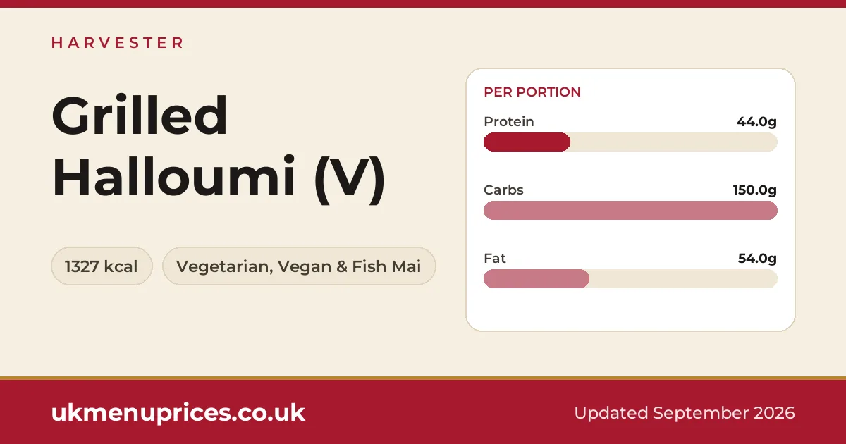 Harvester Grilled Halloumi (V)