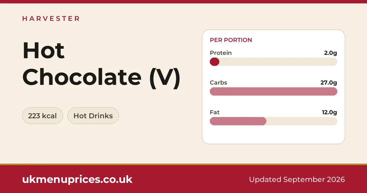 Harvester Hot Chocolate (V)