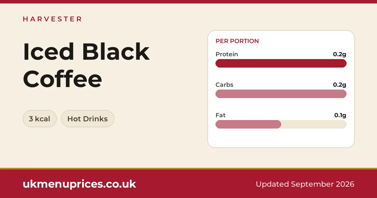 Harvester Iced Black Coffee