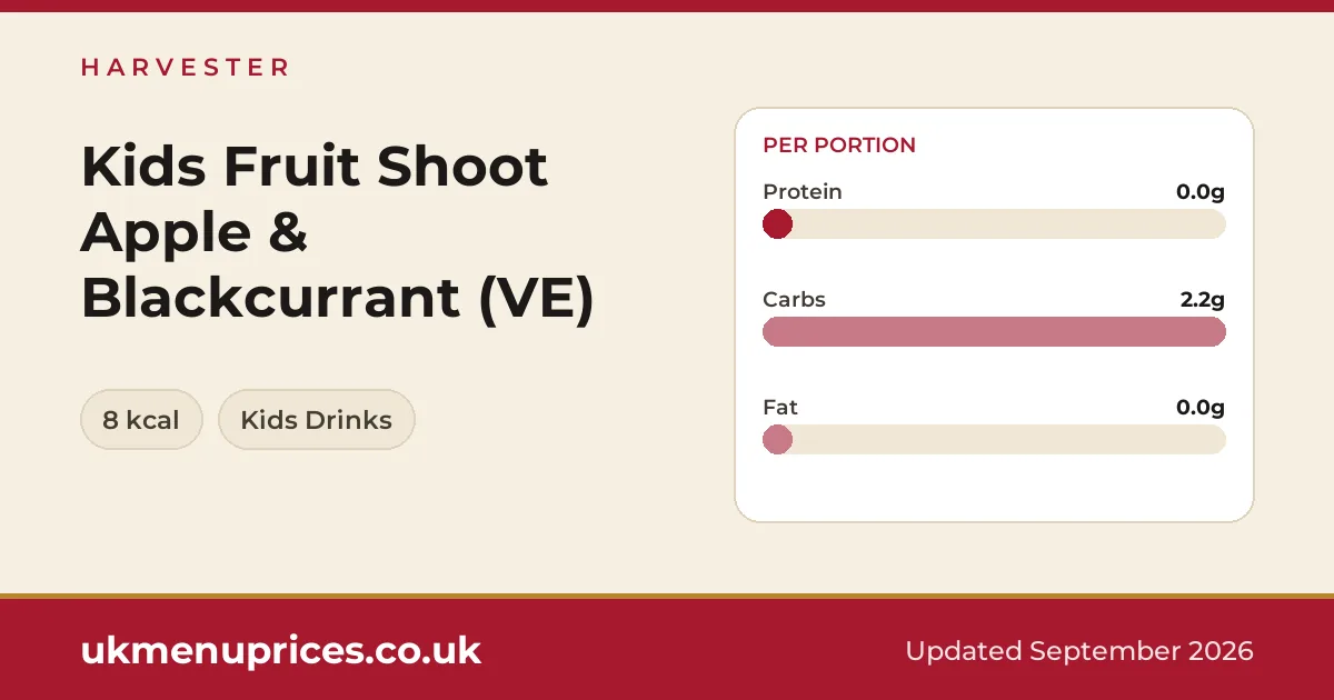 Harvester Kids Fruit Shoot Apple & Blackcurrant (VE)