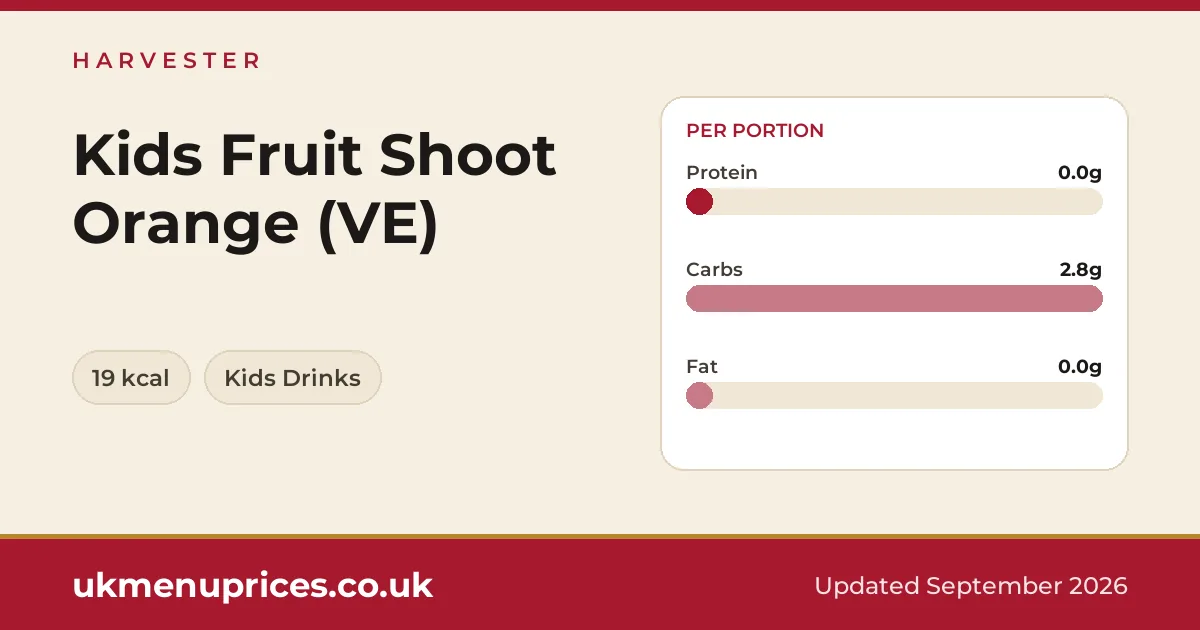 Harvester Kids Fruit Shoot Orange (VE)
