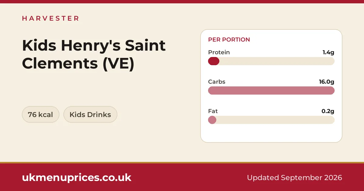 Harvester Kids Henry's Saint Clements (VE)