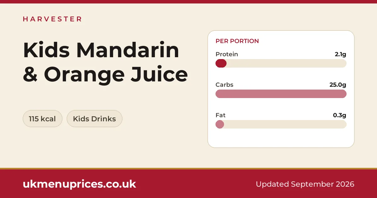 Harvester Kids Mandarin & Orange Juice