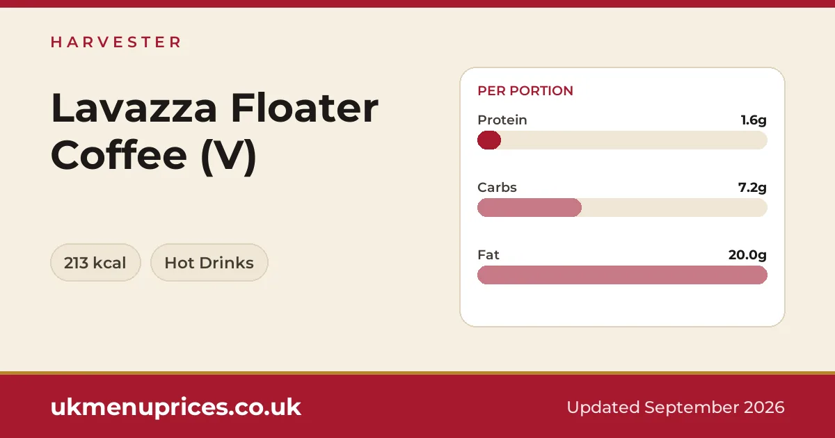 Harvester Lavazza Floater Coffee (V)