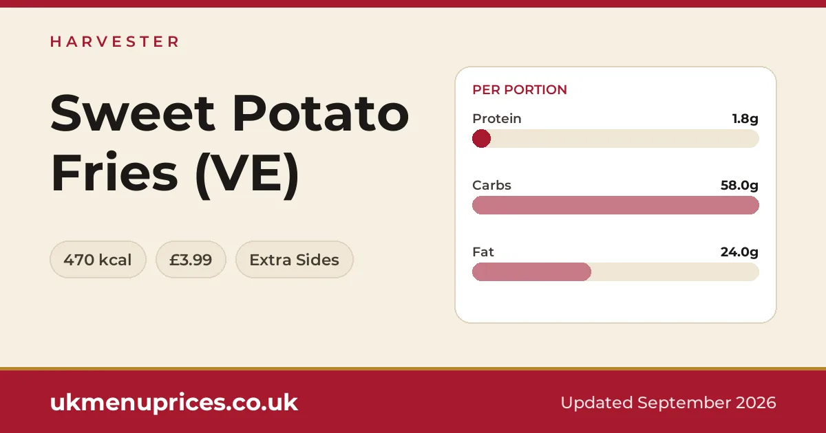 Harvester Sweet Potato Fries (VE)