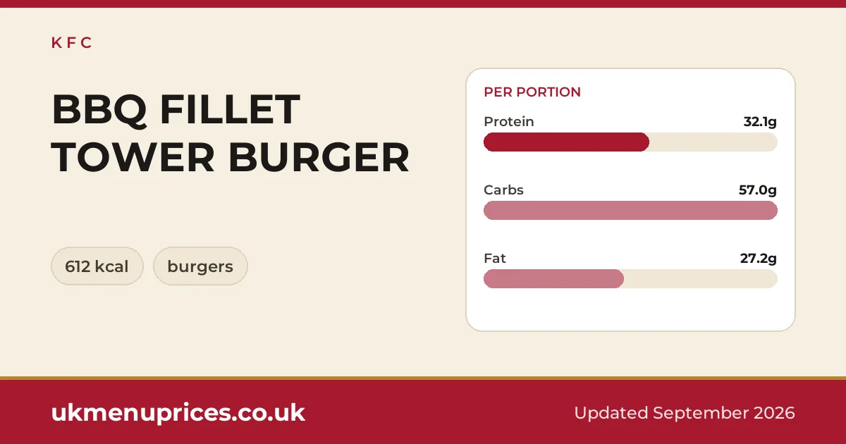 KFC BBQ FILLET TOWER BURGER