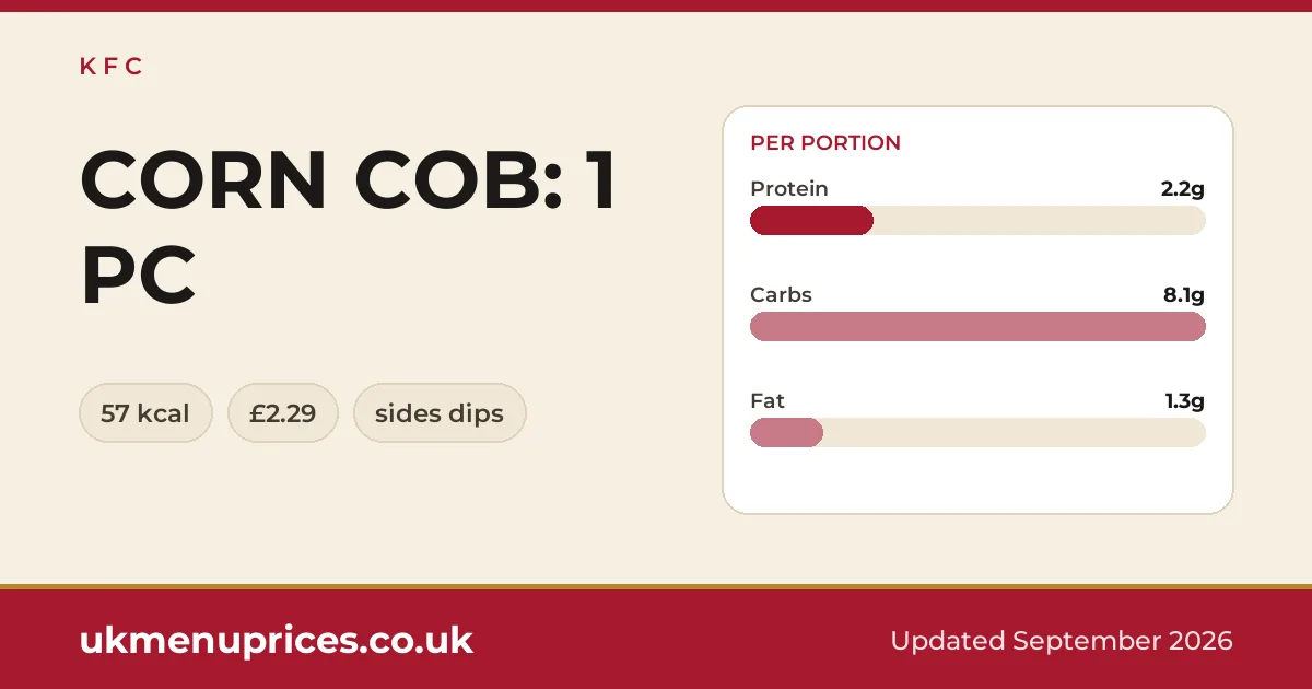 KFC CORN COB: 1 PC