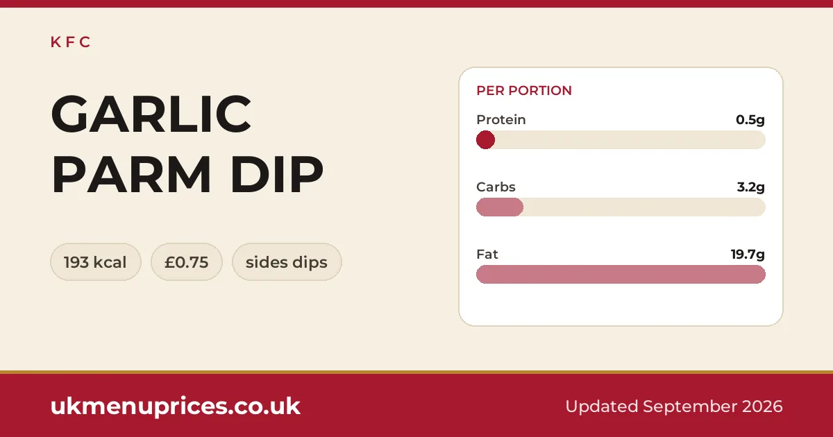 KFC GARLIC PARM DIP