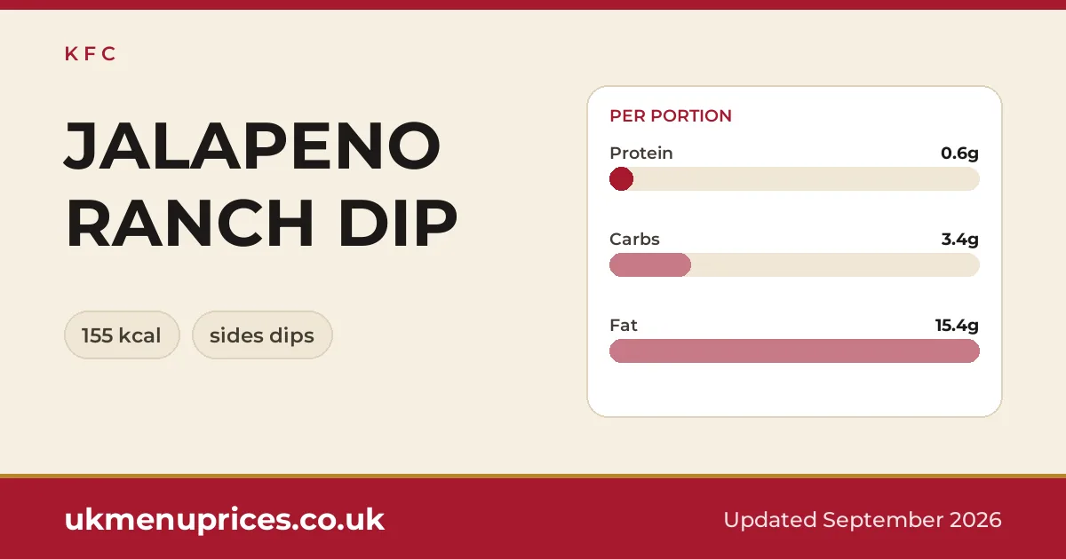 KFC JALAPENO RANCH DIP