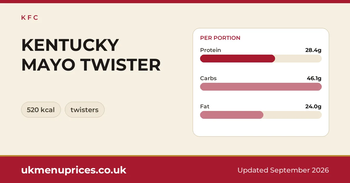 KFC KENTUCKY MAYO TWISTER
