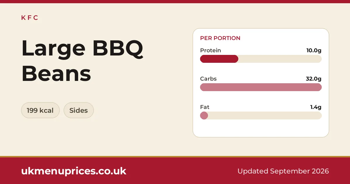 KFC Large BBQ Beans