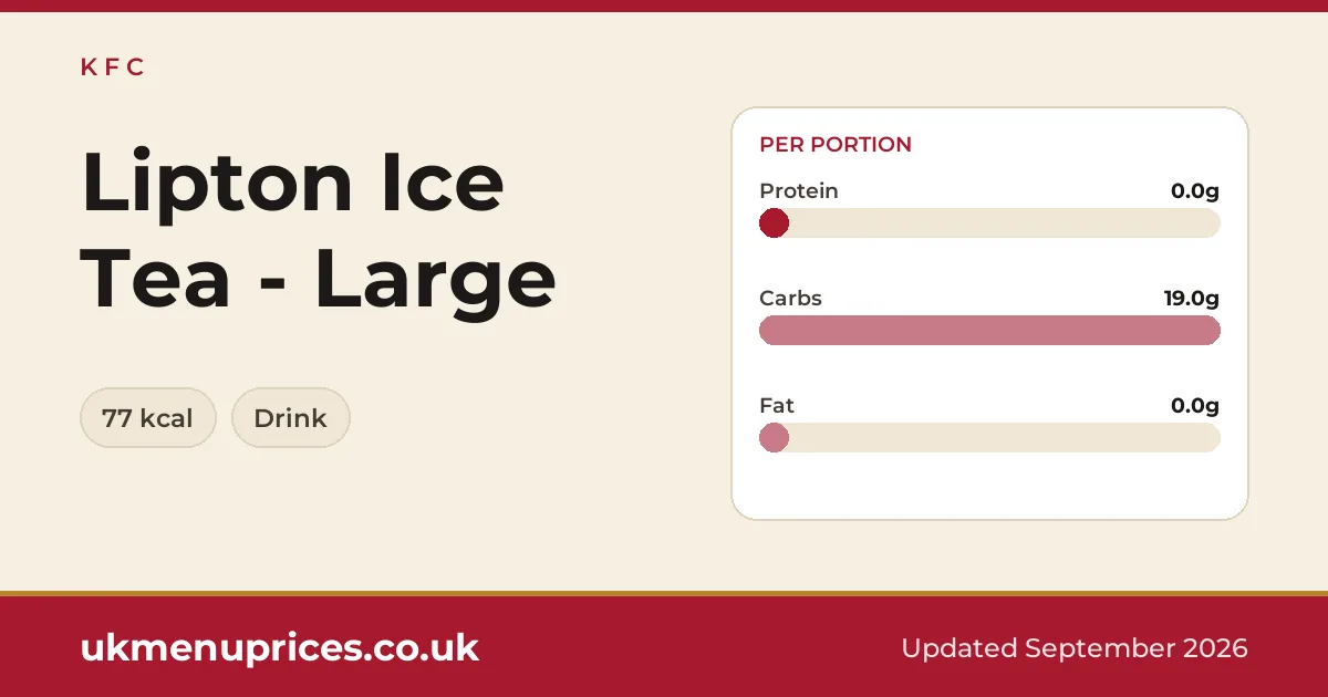 KFC Lipton Ice Tea - Large