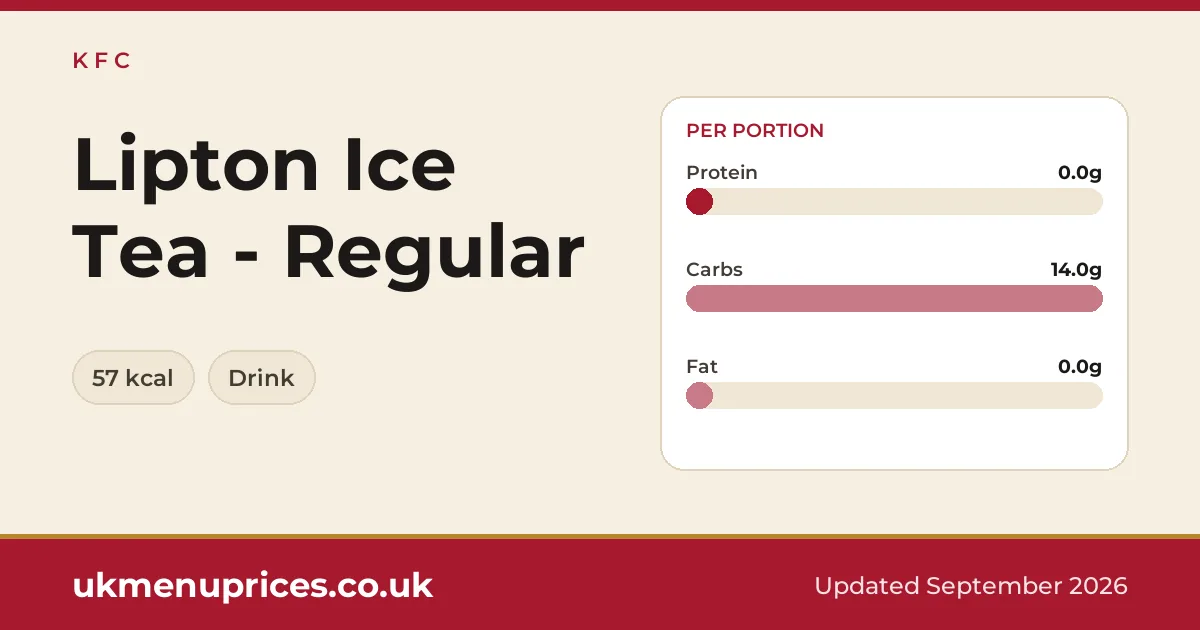 KFC Lipton Ice Tea - Regular