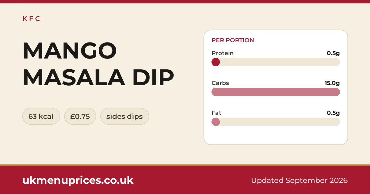 KFC MANGO MASALA DIP
