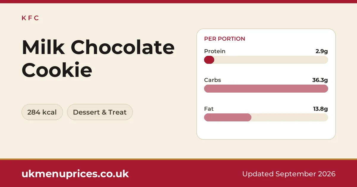 KFC Milk Chocolate Cookie