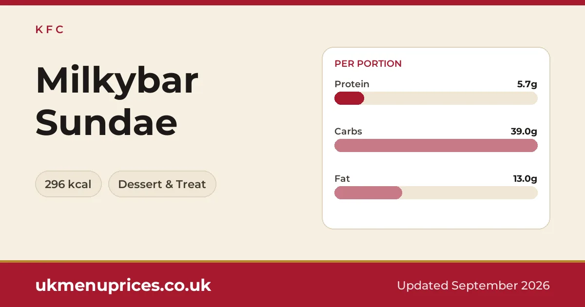 KFC Milkybar Sundae
