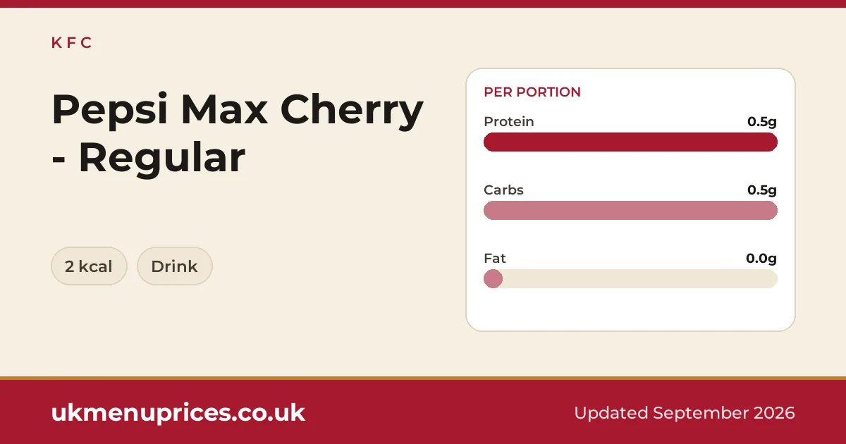 KFC Pepsi Max Cherry - Regular