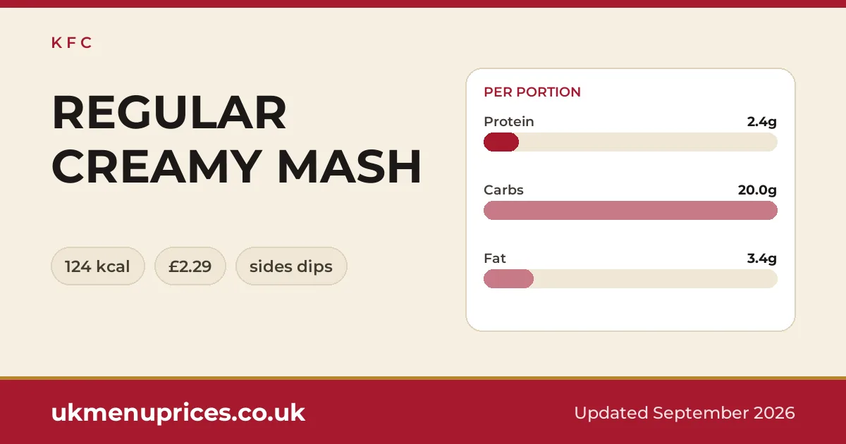 KFC REGULAR CREAMY MASH
