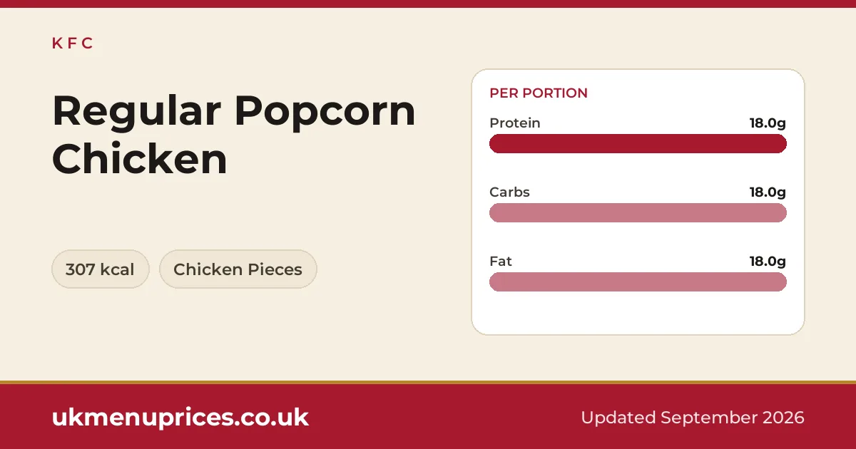 KFC Regular Popcorn Chicken