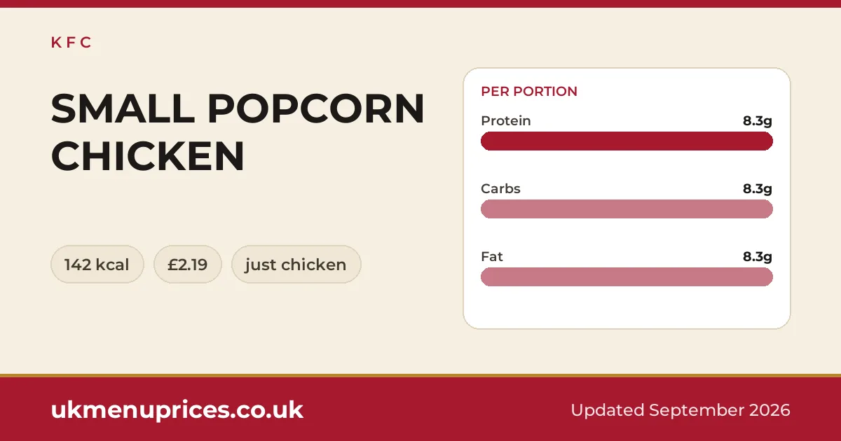 KFC SMALL POPCORN CHICKEN