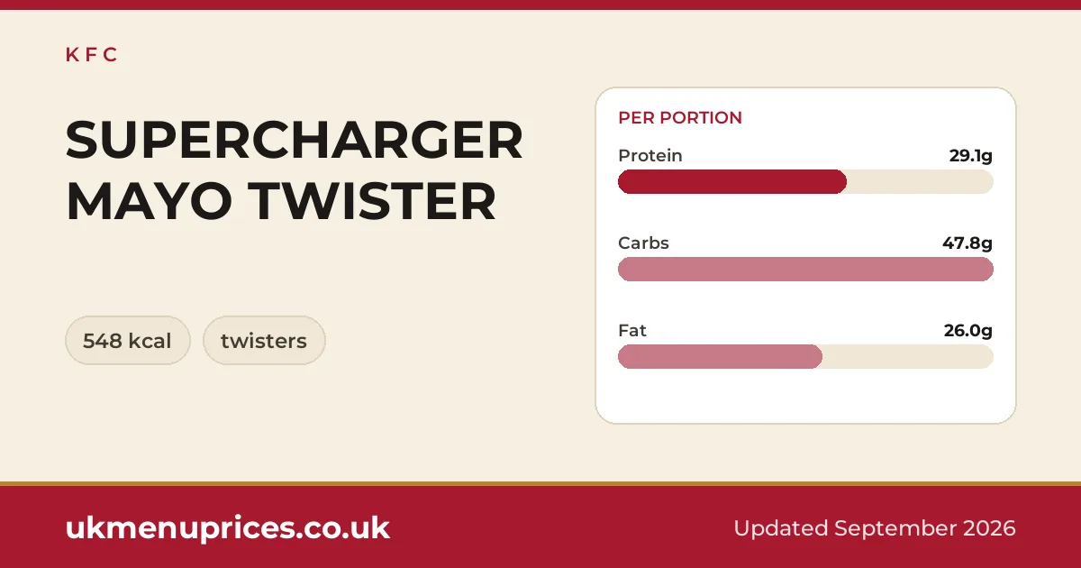 KFC SUPERCHARGER MAYO TWISTER