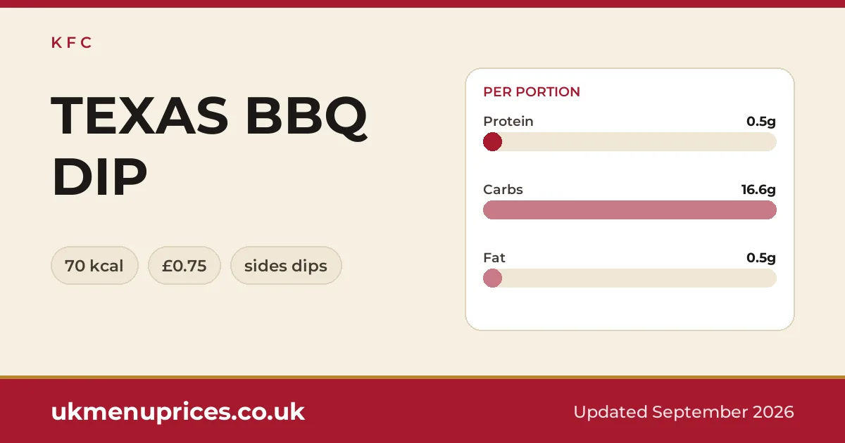 KFC TEXAS BBQ DIP