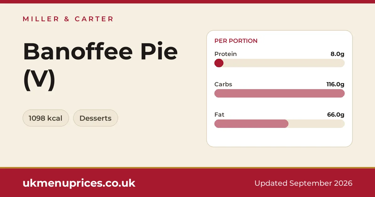 Miller & Carter Banoffee Pie (V)