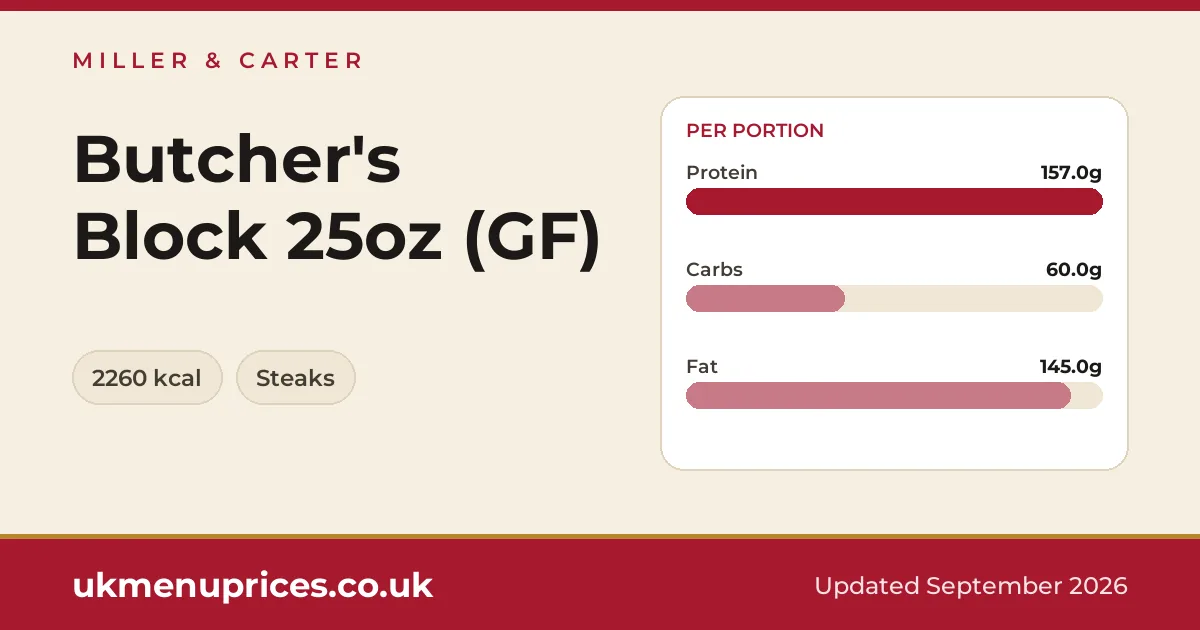 Miller & Carter Butcher's Block 25oz (GF)
